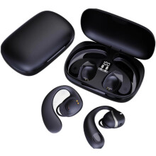 (Black) Bone Conduction Earbuds WaterproofBluetooth Earphones With Mic For Sport Workout