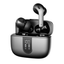(Dark Gray) Bluetooth Earbuds Noise Canceling Stereo Earphones Wireless Sports Headphones