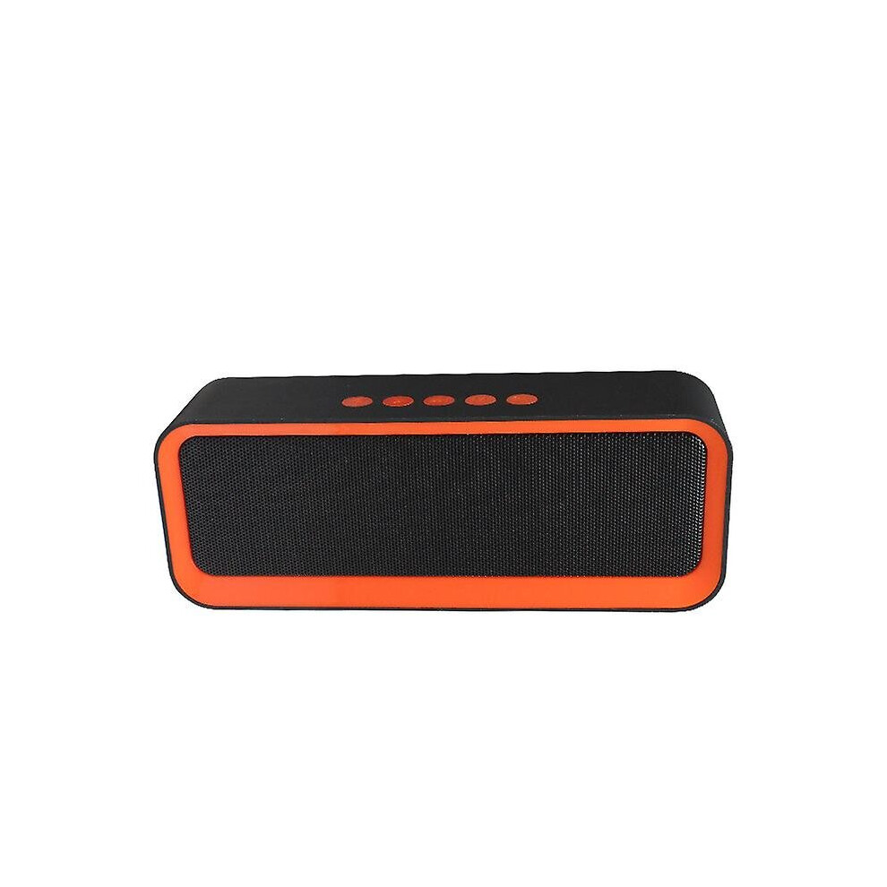 (Orange) Wireless Bluetooth Speaker Portable Outdoor Stereo Surround Speaker Subwoofer Orange 768643449661