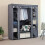 Fabric Wardrobe Clothes Closet Storage Organizer with Hanging Rail 2