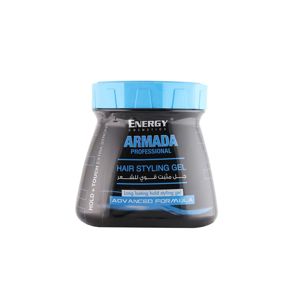 "Energy Cosmetics Armada Hair Styling Gel Blue Extra Hold | 1000 Ml "