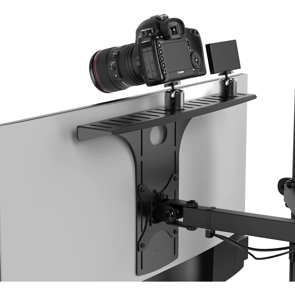 Humancentric Dslr Monitor Mount Â Monitor Shelf For Desk Camera Mount, Webcam And Microphone Camera Shelf For Monitor Vesa Arm, Replace Light 810009091622