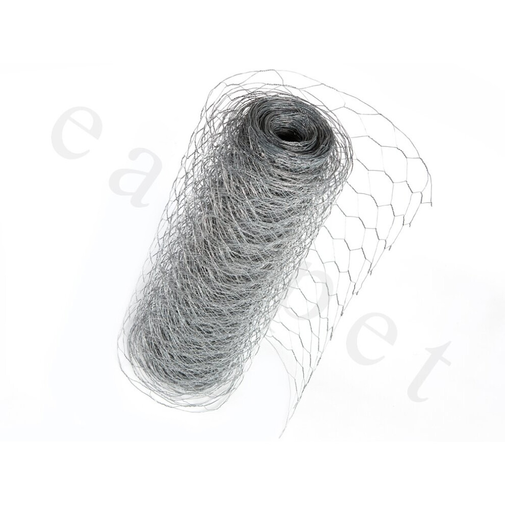 Chicken Wire Mesh Fencing Galvanised 50mm x 60cm x 50m (22g)