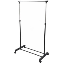 MantraRaj Adjustable Garment Rack Clothing Rail Stand With Wheels Clothes Hanger Garment Rail For Coats Shirts Dresses