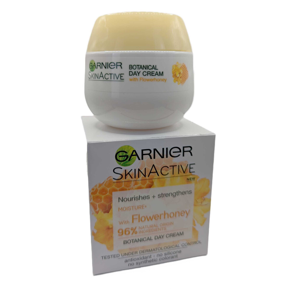 Garnier Skinactive Day Cream Botanical with FlowerHoney 50ml Nourish, Strength, Moisture