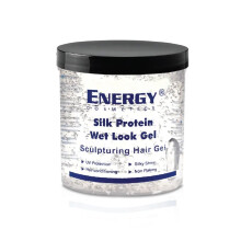 Energy Cosmetics Wetlook Silk Protein Gel 473mL – Long-Lasting Hold, Shine & Smoothness for All Hair Types