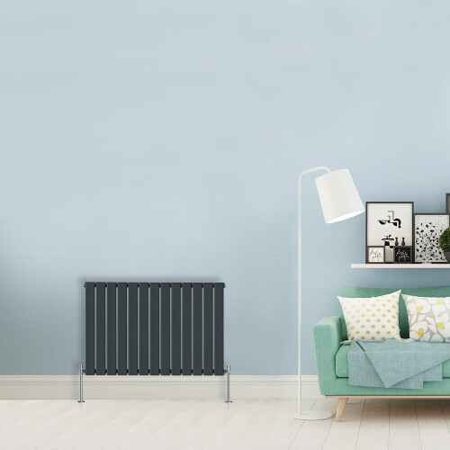 NRG (Single-600x884 mm) NRG Flat Panel Column Designer Radiator Heater Central Heating Rads Anthracite