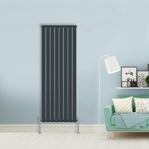 NRG (Single-1800x544 mm) NRG Flat Panel Column Designer Radiator Heater Central Heating Rads Anthracite