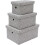 MantraRaj Storage Boxes Rectangular Paper Storage Baskets Home Decor Bathroom Storage Stackable 1