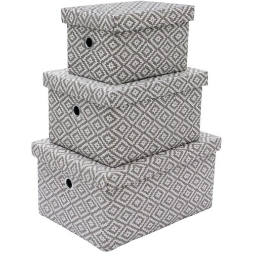 MantraRaj Storage Boxes Rectangular Paper Storage Baskets Home Decor Bathroom Storage Stackable