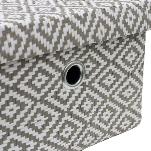 MantraRaj Storage Boxes Rectangular Paper Storage Baskets Home Decor Bathroom Storage Stackable 2