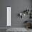 NRG (Vertical 1600x272mm - Single) NRG Flat Panel Designer Bathroom Central Heating Radiator Gloss White Column 1