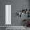 NRG (Vertical 1800x408mm - Double) NRG Flat Panel Designer Bathroom Central Heating Radiator Gloss White Column 1