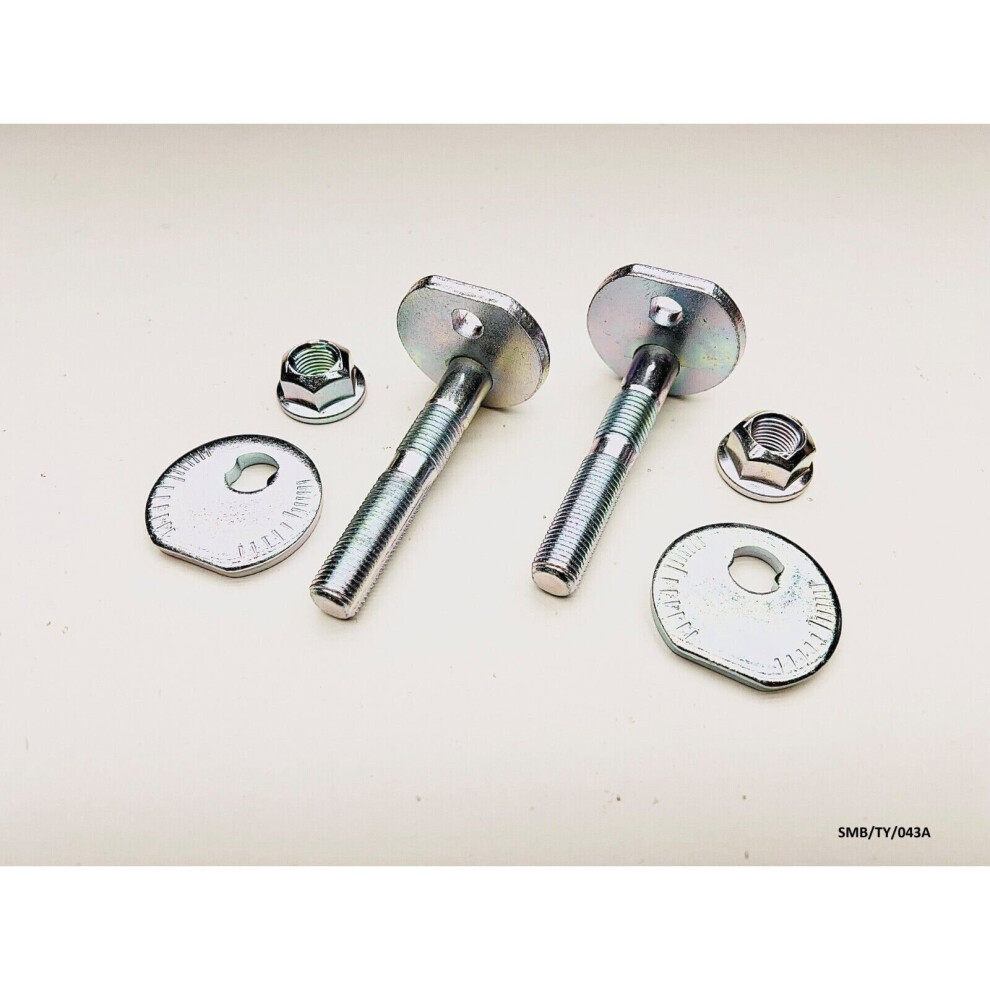 2x Eccentric Camber Adjustment Bolt Kit for TOYOTA COROLLA 2001-2007 SMB/TY/043A-image-OPC-PB8VQXV-NEW