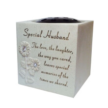 Graveside Memorial Rose Bowl Special Husband Remembrance Ornament