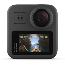 GoPro MAX — Waterproof 360 + Traditional Camera with Touch Screen Spherical 5.6K30 HD Video 16.6MP 360 Photos 1080p Live Streaming ..