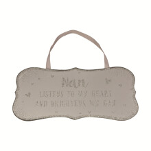 Nan Brightens My Day All That Glitters Glass Hanging Plaque With Ribbon