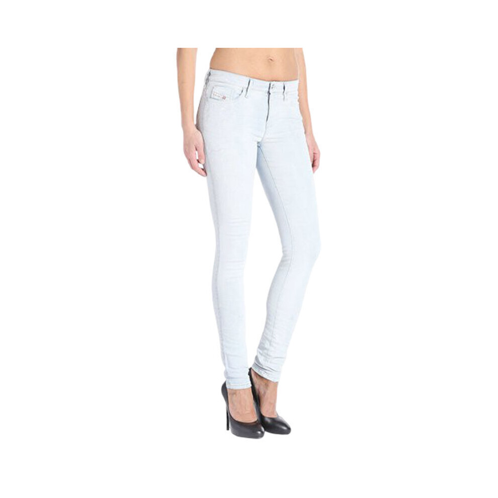 Diesel (W26 L32) Skinzee 0841N Womens Denim Jeans Super Slim Skinny Blue
