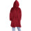 (One Size, Red) Men Ladies Oversized Hoodie Plain Snuggle Blanket 2