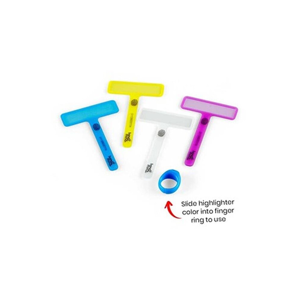 Learning Resources LRN91497 Finger Focus Highlighter Class Kit, Multi Color