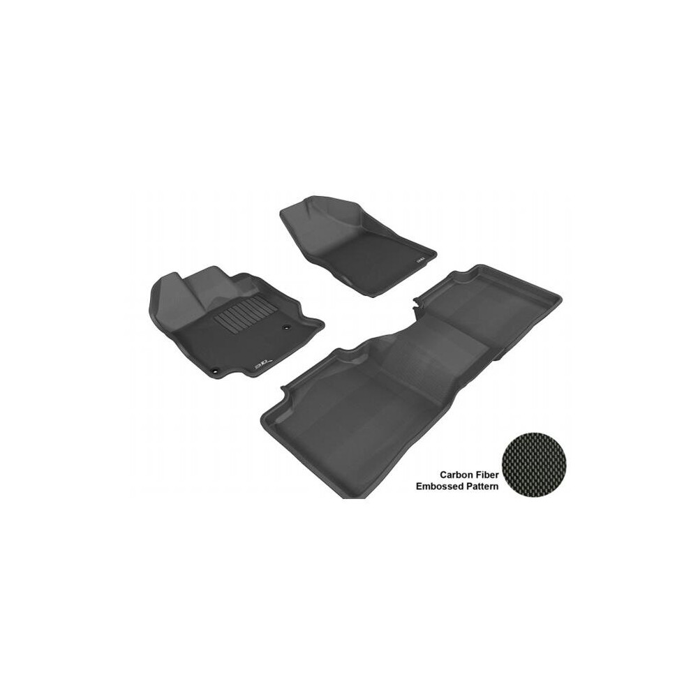 3D Maxpider L1ty13301509 Toyota Venza 2012 Kagu R1 R2 (Hook) Floor Mat Black 842132056100