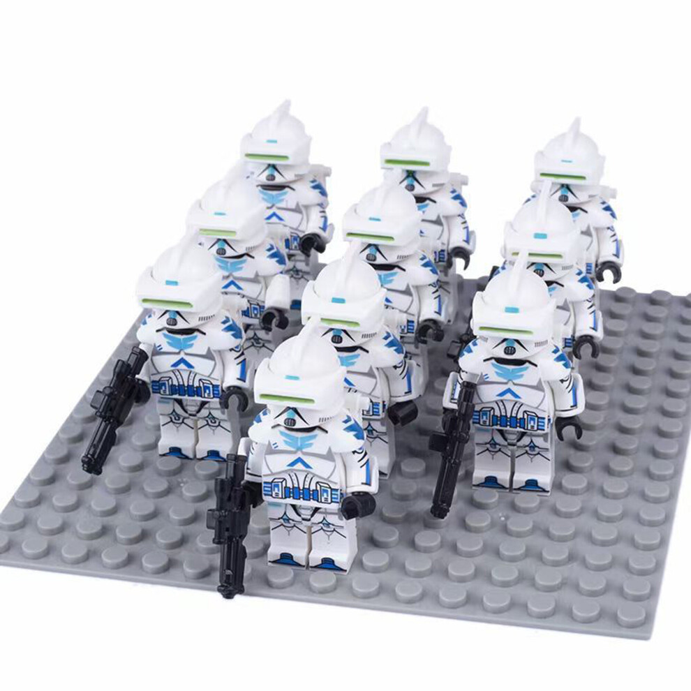 Bonxaif (10Pcs 798Th Legion Aerial Recon Trooper) 10Pcs Star Wars Clone Troopers Minifigures Kid Toys Gift