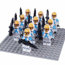 (10PCS Ahsokas Clone Trooper) 10PCS Star Wars Clone Troopers Minifigures Kid Toys Gift
