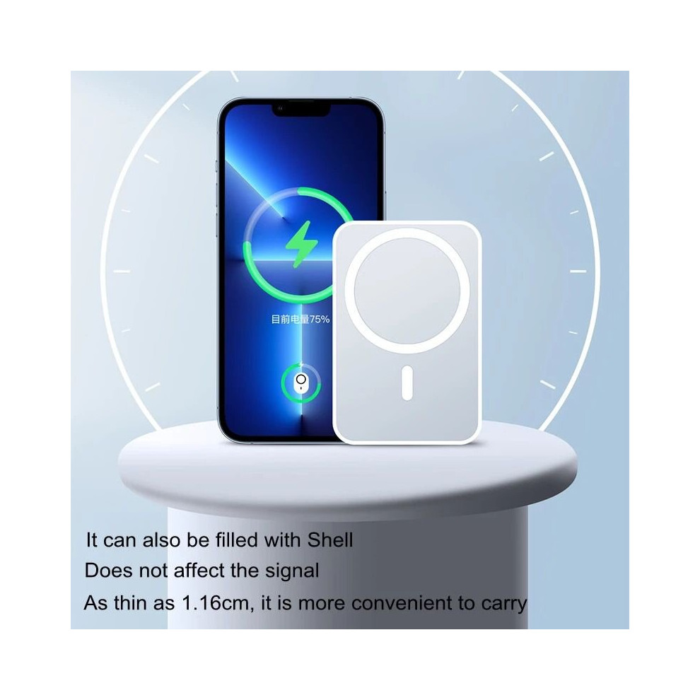 Magnetic Power Bank Wireless Charger 5000mAh For iPhone 12/13/14 (Mag Safe)