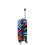 (Multicolour, Cabin) Expandable Hard Shell Multicolour Hearts 4 Wheel Luggage Suitcase 12