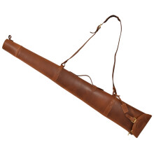 Real Leather Gun Slip Bag Shooting Shotgun Rifle Holster Case Artemis Tan