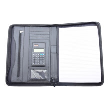 Zip Around Folio Bag A4 Writing Pad Calculator iPad Organiser Underarm Case Ream