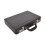 Black Leather Look Attache Croc Print Small Briefcase Dual Lock Lyon 2