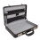 Black Leather Look Attache Croc Print Small Briefcase Dual Lock Lyon 7