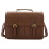 Brown Mud Hunter Leather Briefcase Expandable Office Bag Messenger Laptop Case Thomas 9