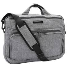 Laptop Bag Casual Briefcase Satchel Soft Polyester Jean Grey
