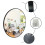 (Gold, 50cm) Large round wall mirror aluminum frame home decor 6