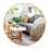 (Gold, 40cm) Large round wall mirror aluminum frame home decor 3