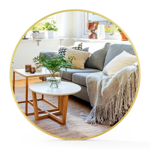 (Gold, 40cm) Large round wall mirror aluminum frame home decor 2