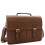 Brown Mud Hunter Leather Briefcase Expandable Office Bag Messenger Laptop Case Thomas 2