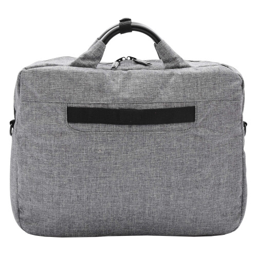 Laptop Bag Casual Briefcase Satchel Soft Polyester Jean Grey 2
