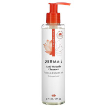 DERMA E, Anti-Falten Reinigungsmittel, Vitamin A & Glykolsäure, 6 fl oz (175 ml)