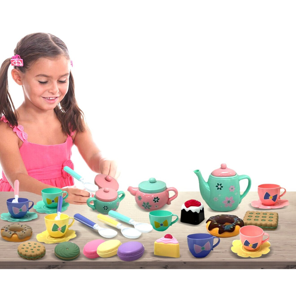 Plastic play tea set online