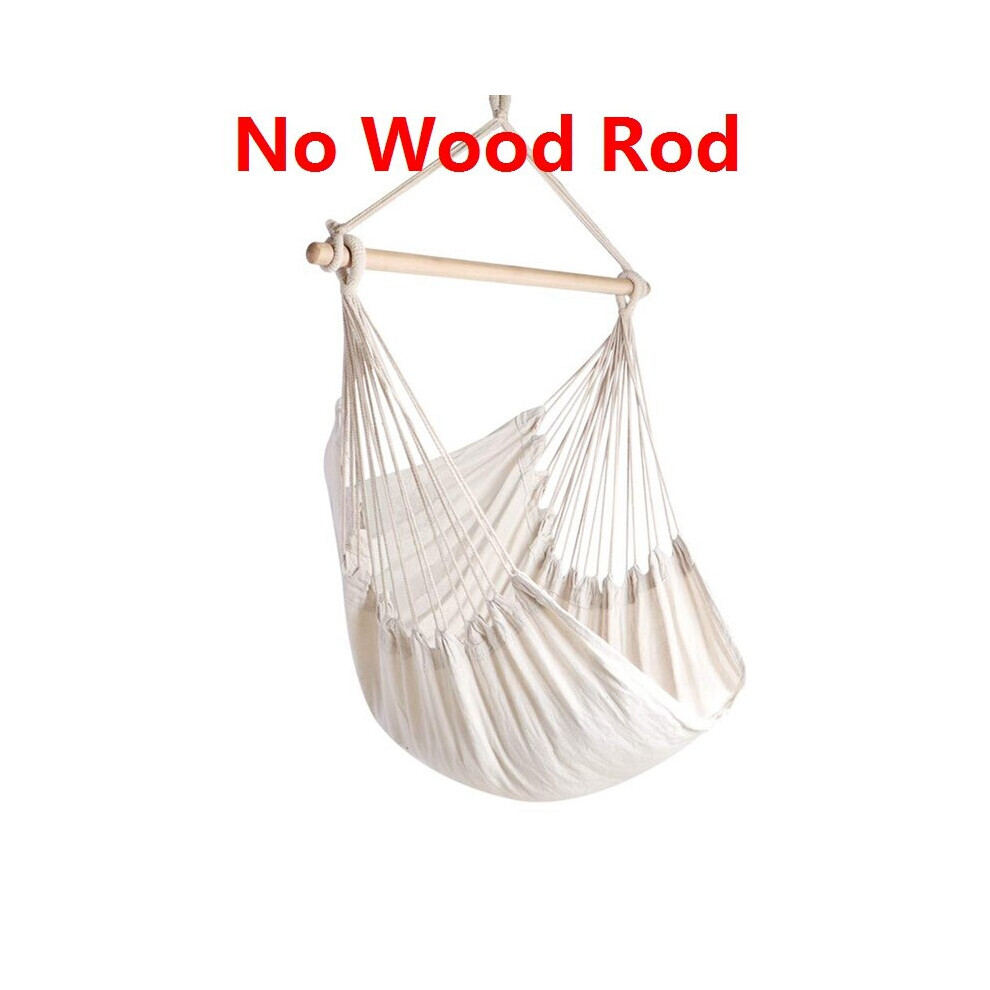 Large Cotton Rope Hammock Chair Portable Hanging Chair Indoor Outdoor