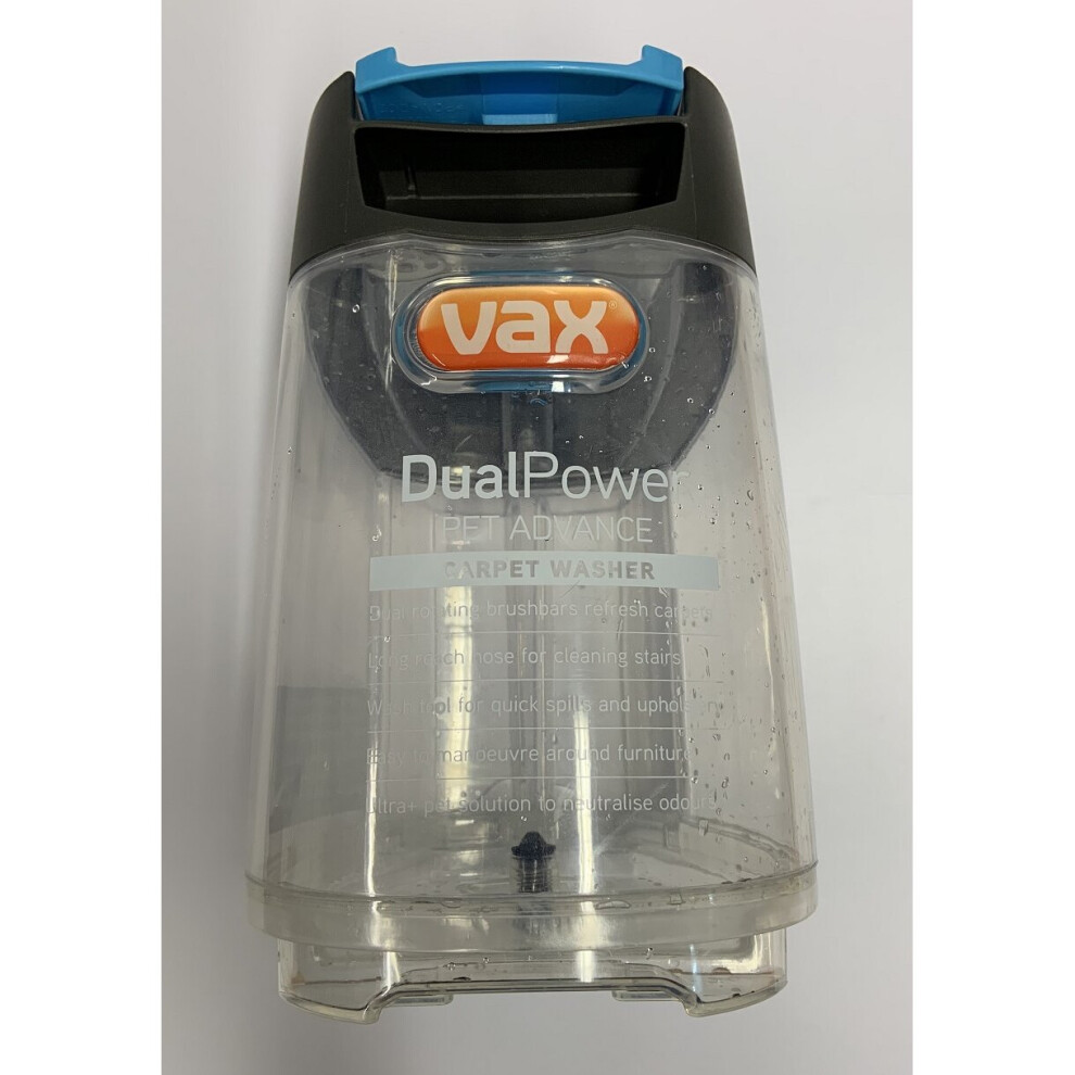 Vax Genuine Clean Water Tank For Dual Power Advance Carpet Cleaner