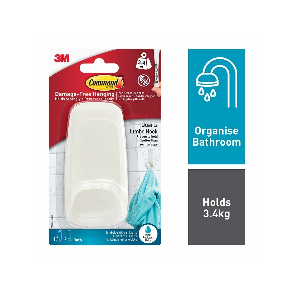 3M Command Jumbo Bathroom Hook