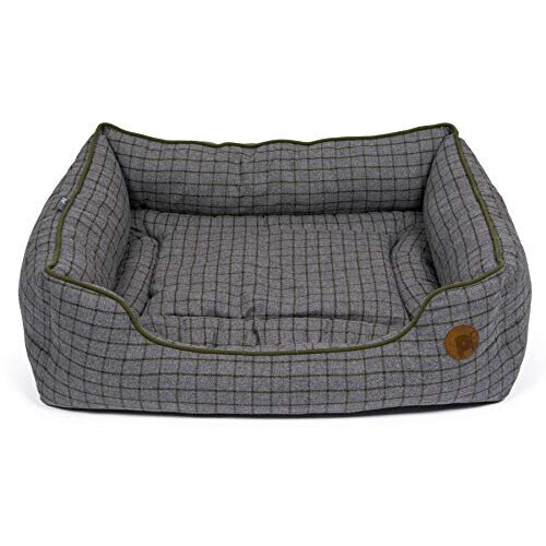 Petface Moss Green Square Dog Bed, Medium 1