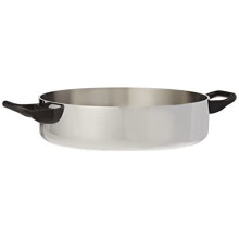 Alessi La Cintura Di Orione 24 cm Low Casserole with Two Handles in 18/10 Stainless Steel