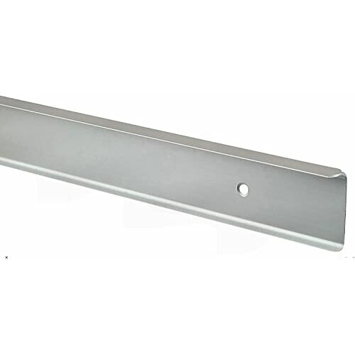 FMK 900mm kitchen worktop corner square joint q3 profile, 40mm high, satin 3mm radius