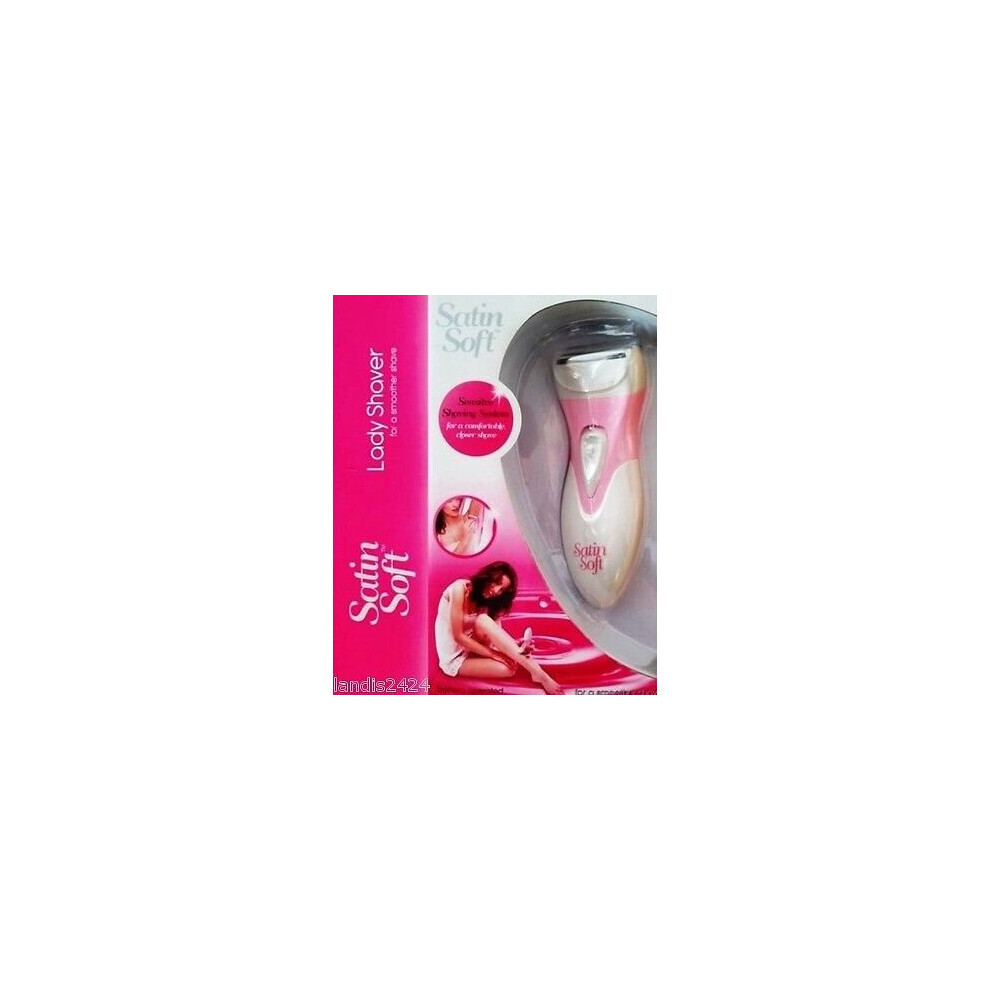 Satin Soft Lady Shaver - For a Smoother Shave - Sensitive Shaving System - Wet and Dry - with Protective Cap and Cleaning Brush