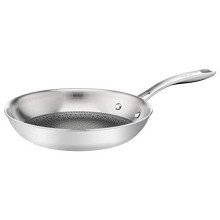 Tefal E49704 Eternal Mesh Frying Pan | 24 cm | with Scratch-Resistant Mesh Coating | PFOA | Suitable for All Hob Types Including Induction | Stainless